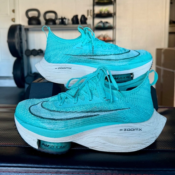 Nike Air Zoom Alphafly Next% running shoes in "Hyper Turquoise" - Picture 1 of 6